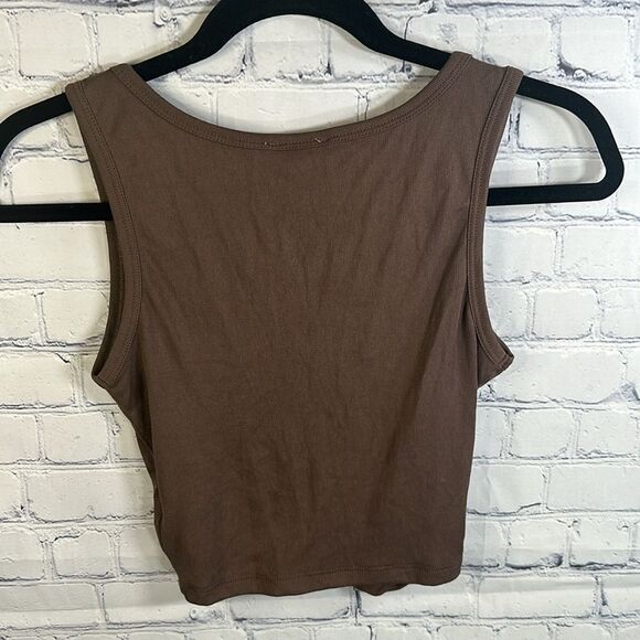 👚 Urban Outfitters Silence + Noise Brown Crop Top from Urban Outfitters - Sz XS - Picture 4 of 4